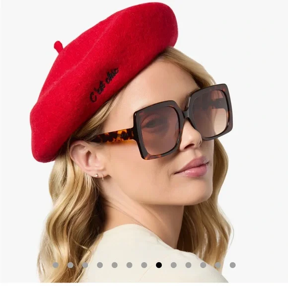 DIFF 🤎🤎 Eyewear Emily in Paris Sylvie Tortoise Square Sunglasses NIB - Picture 13 of 15